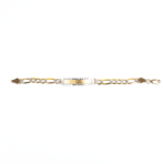 Esclava Cartier diamantada con bisel niños 3-6 años oro 10K