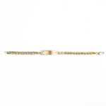 Esclava tipo ancla corte diamante bisel oro 10K 3-6 años