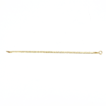 Esclava pulso barbado de niños 3-6años oro puro 10K, 14cm