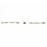 Esclava Cartier oro florentino 10K de caballero 21cm