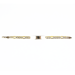 Esclava Cartier para caballero oro 10K corte diamante 21 cm