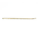 Esclava barbado oro amarillo 10K de caballero 21cm