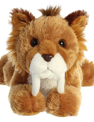 Peluche Saber Smilodon Aurora Niño dientes de sable 25 cm