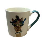Tazas de porcelana Llama #nodrama 310ml