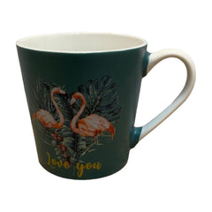 Tazas de porcelana flamencos Love you 380ml