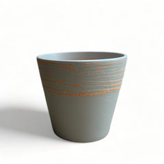 Maceta de Barro color gris 15x12cm