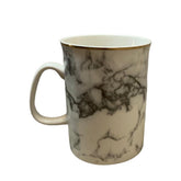 Tazas de porcelana color blanco marmol 350ml