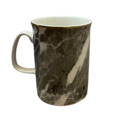 Tazas de porcelana color gris marmol 350ml