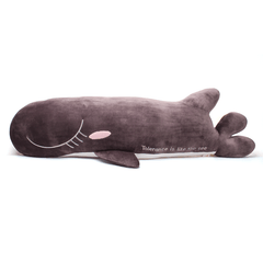 Peluche Almohada Ballena Gris 90 Cm
