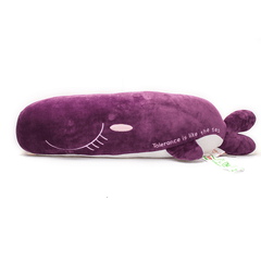Peluche Almohada Ballena Morada 90 Cm
