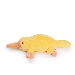 Peluche Ornitorrinco Amarillo Acostado 80cm