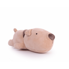 Peluche Perro Café Acostado 45 Cm