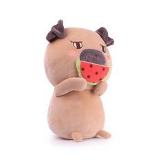 Peluche Perro Comiendo Sandia 20cm