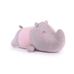 Peluche Rinoceronte Gris Acostado 35cm
