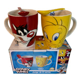 Juego De Tazas De Cerámica Con Cuchara Silvestre