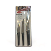 Juego De 3 Cuchillos Negros