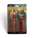 Juego De Cuchillo Con Protector Y Pelador