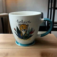Taza de porcelana de Leopardo Believe 400ml
