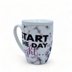 Taza con tapa de porcelana de Minnie Mouse 385ml