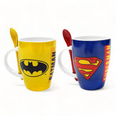 Juego 2 tazas con cuchara de Liga de la justicia 310ml