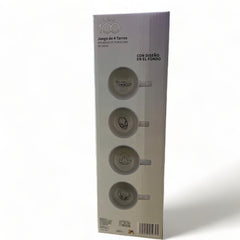 Juego 4 tazas apilables de porcelana 100 años Disney 330ml