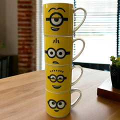 Juego de 4 tazas apliables de Minions 330ml