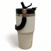 Termo Mamgos blanco de Acero inoxidable 20oz doble boquilla