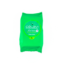 Toallas Limpiadoras de Maquillaje Celavi de Aloe Vera