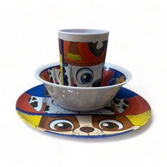 Vajilla de nickelodeon Paw Patrol 3 piezas.