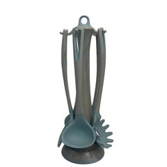 Juego de Utensilios Azul con Gris
