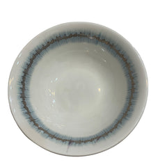 Plato Hondo Azul con Blanco 16098 mi House 15x15x4