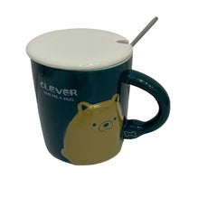 Taza con Tapa y Cuchara de Oso