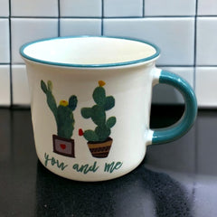 Tazas de porcelana cactus You and me 350ml