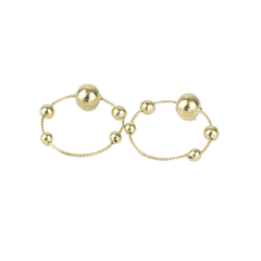 Aretes/arracadas Caricia Dama Oro De 10k 2.9 Gramos