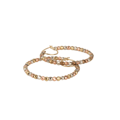 Aretes/arracadas De Cuentas Oro Florentino De 10k 1.9 Gramos