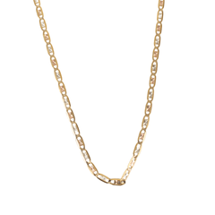 Cadena 55cm En Tres Oros Diamantada En 10k 1.7 Gramos