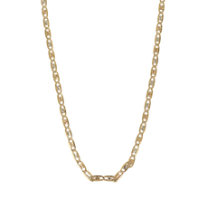 Cadena 55cm En Tres Oros Diamantada En 10k 4.2 Gramos