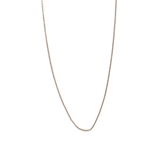 Cadena Delgada 40cm En Oro Blanco De 10k 1.2 Gramos