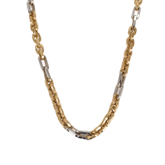 Cadena 60cm Grano De Café En Oro Amarillo De 10k 2.0 Gramos