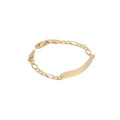 Esclava Con Eslabon Para Bebe Oro Amarillo De 10k 2.0 Gramos