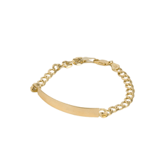 Esclava Eslabón Hombre Barbado En Oro De 10k 7.1 Gramos