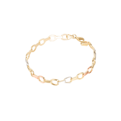 Pulsera Mujer De Oro Florentino En 10k 3.4 Gramos