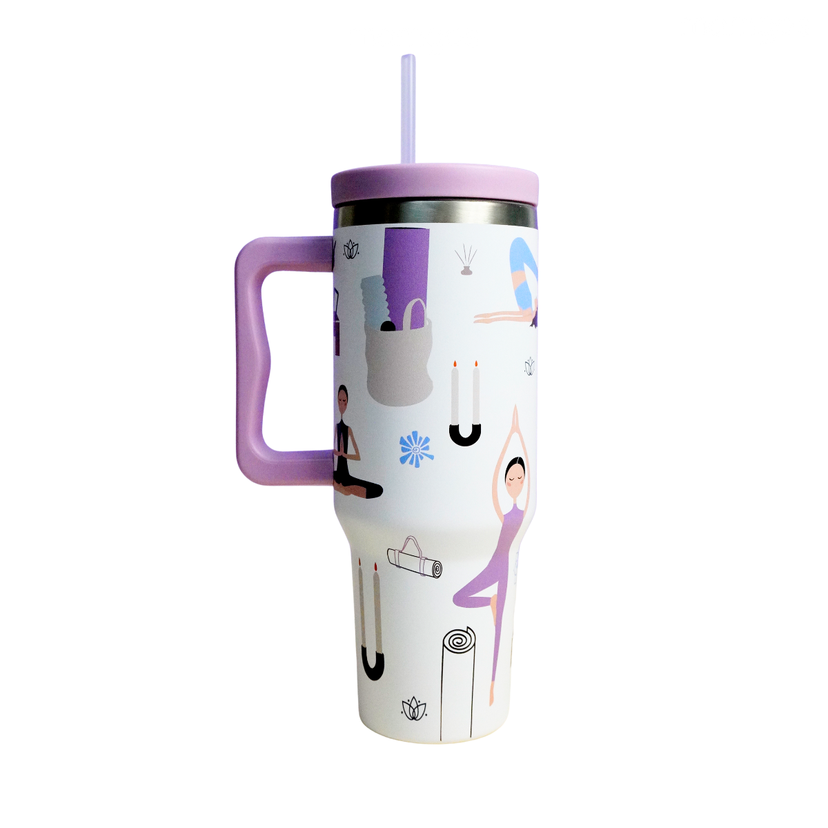 Termo Mamgos Yoga incluye popote Acero inoxidable 1.2 L