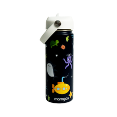 Termo con popote Mamgos Océano 2.0 Acero inoxidable 530 ml