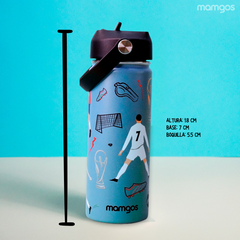 Termo Mamgos Futbol para niños de Acero inoxidable 530 ml