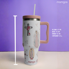 Termo Mamgos Virgen de Guadalupe Acero inoxidable 1.2 L