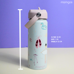 Termo Mamgos Ballet para Niños de Acero inoxidable 530 ml