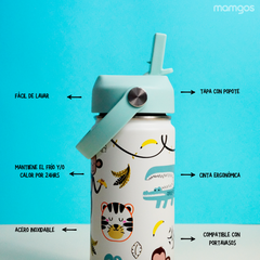 Termo Mamgos Selva para Niños de Acero inoxidable 530 ml