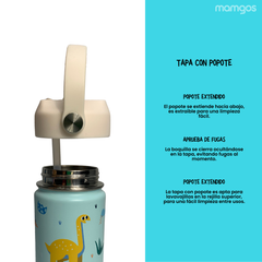 Termo Mamgos Dinosaurio 2.0 Acero inoxidable 530 ml