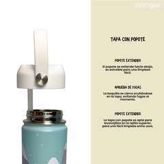 Termo Mamgos Cabaña Navideña Acero inoxidable 530 ml